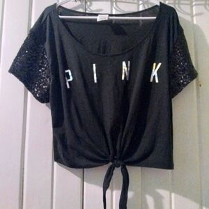 VS PINK bling vintage(2012)cropped top-large EUC
